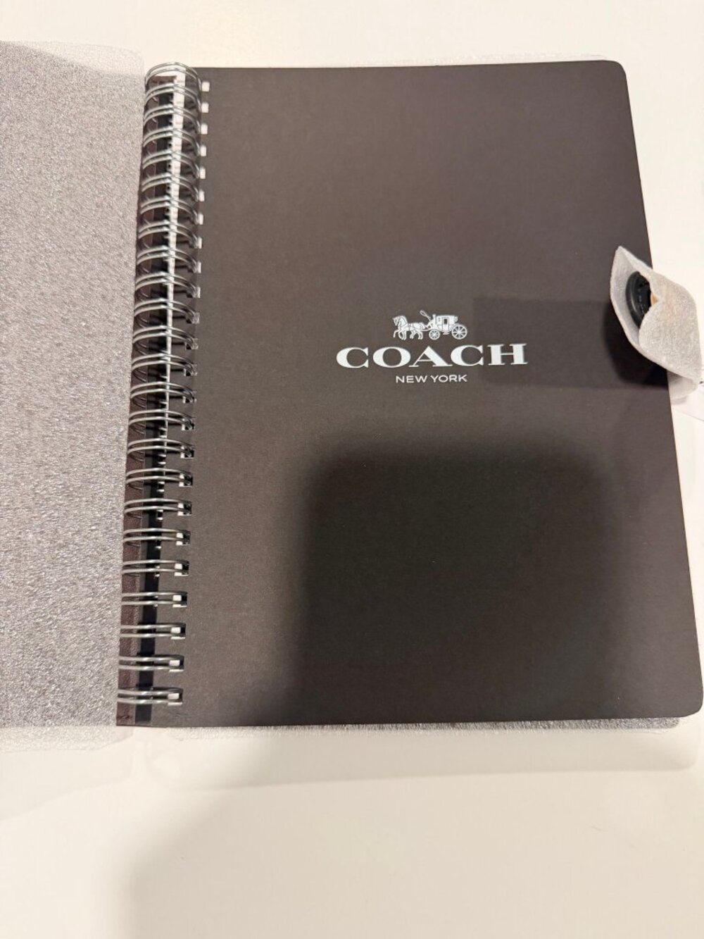 Coach Signature Brown Black Style CZ198 Spiral Notebook NWT - Picture 4 of 5